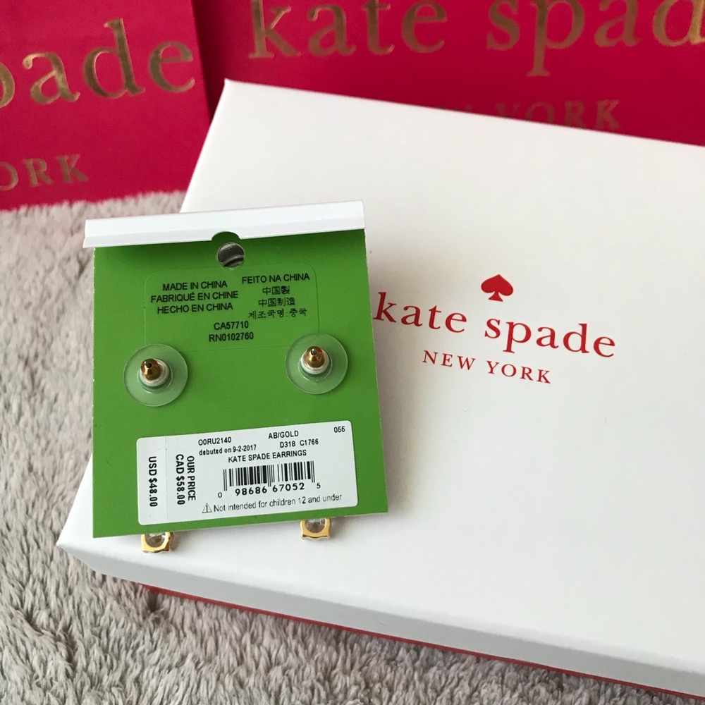 ⛔️⛔️⛔️sold⛔️⛔️⛔️Kate Spade Bar Drop Earrings - Picture 3 of 4